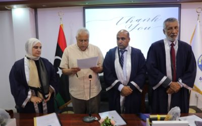 مناقشة رسالة ماجستير في مجال صحة الفم والأسنان