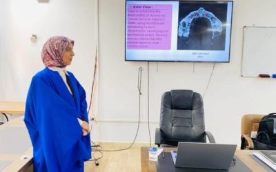 مناقشة رسالة ماجستير بكلية طب وجراحة الفم والأسنان
