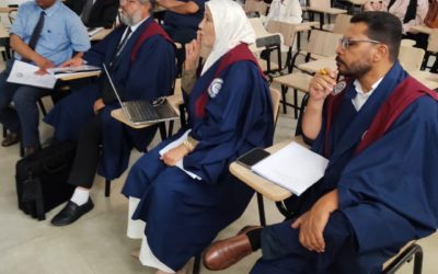 مناقشة رسالة ماجستير حول الضوضاء المهنية وضعف السمع لدى أطباء الأسنان في بنغازي